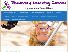 Tablet Screenshot of discoverylearningcenter.net